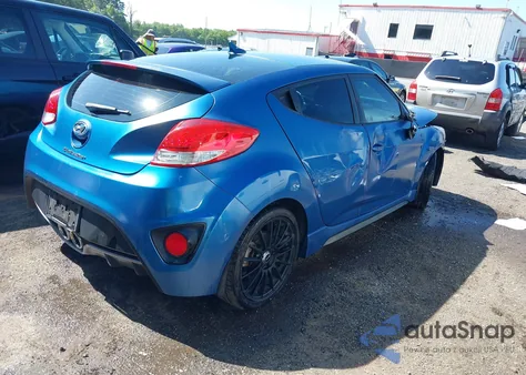 2016 Hyundai Veloster Turbo z USA, uszkodzony, nr VIN KMHTC6AE2GU251621